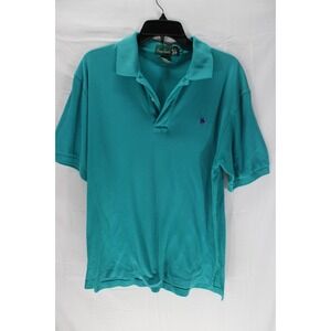 Kings Court Polo Shirt Polyester Cotton Green Size Large